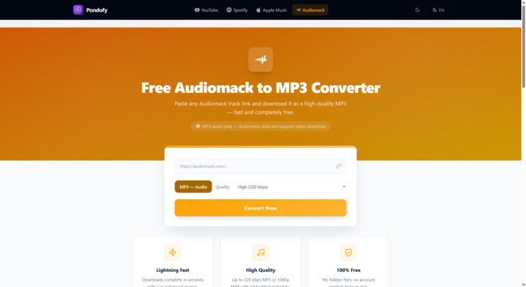 A Simple Guide to Saving Audiomack Tracks as MP3s Using Pondofy