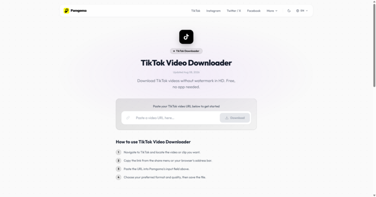 Enjoy TikTok Offline: The Complete Guide to Pamgoma’s TikTok Video Downloader