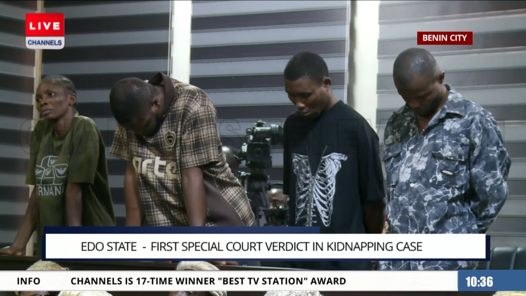 Edo Special Court Sentences Four Persons to Death for Kidnapping